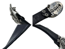 画像をギャラリービューアに読み込む, CHROME HEARTS クロムハーツ OVAL CROSS STRAP 1.5/1.5 クラシック オーバルクロス バックル レザーベルト サイズ38 中古 67120