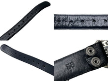 画像をギャラリービューアに読み込む, CHROME HEARTS クロムハーツ OVAL CROSS STRAP 1.5/1.5 クラシック オーバルクロス バックル レザーベルト サイズ38 中古 67120