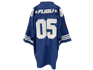 FUBU THE COLLECTION フブ ゲームシャツ ホッケーシャツ サイズXL ポリエステル ネイビー ホワイト 良品 中古 67123