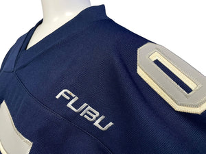 FUBU THE COLLECTION フブ ゲームシャツ ホッケーシャツ サイズXL ポリエステル ネイビー ホワイト 良品 中古 67123