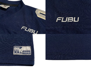 FUBU THE COLLECTION フブ ゲームシャツ ホッケーシャツ サイズXL ポリエステル ネイビー ホワイト 良品 中古 67123