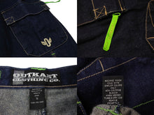 Load image into Gallery viewer, 極美品 outkast アウトキャスト バギーショーツ デニムパンツ ペインターショーツ サイズ36 コットン 中古 67131
