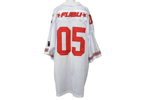 FUBU THE COLLECTION フブ ゲームシャツ ホッケーシャツ サイズXXXL ポリエステル レッド ホワイト メッシュ 美品 中古 67134