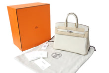 Load image into Gallery viewer, 新品未使用 HERMES エルメス ハンドバッグ W刻印 バーキン25 クレ シルバー金具 トゴ 中古 67139