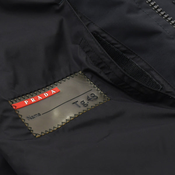 PRADA SPORTS プラダ スポーツ パデットベスト SGV144 サイズ48 ラバーパッチ ブラック レッド ヴィンテージ 美品 中古 4a006714