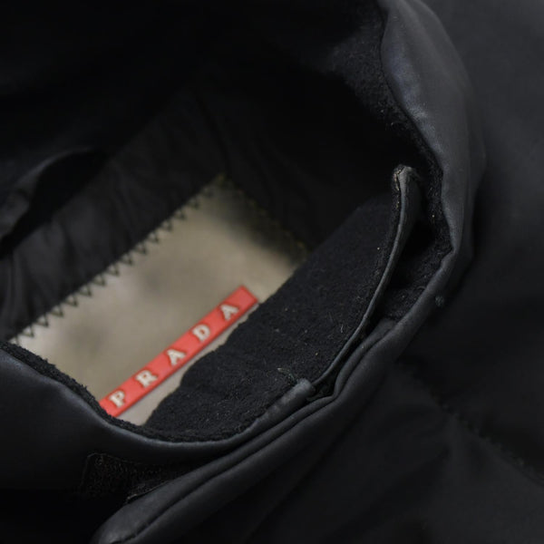 PRADA SPORTS プラダ スポーツ パデットベスト SGV144 サイズ48 ラバーパッチ ブラック レッド ヴィンテージ 美品 中古 4a006714