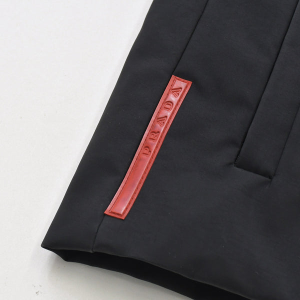 PRADA SPORTS プラダ スポーツ パデットベスト SGV144 サイズ48 ラバーパッチ ブラック レッド ヴィンテージ 美品 中古 4a006714