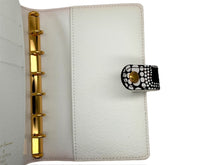 画像をギャラリービューアに読み込む, LOUIS VUITTON ルイ ヴィトン アジェンダー 12SS 草間彌生 R21131 モノグラム キャンバス ホワイト ブラウン 美品 中古 67141