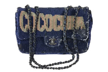 Load image into Gallery viewer, CHANEL シャネル ココキューバ スパンコール チェーンショルダーバッグ 23番台 2016年 ラムスキン ネイビー 美品 中古 67142
