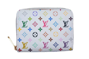 新品同様品 LOUIS VUITTON ルイ ヴィトン ジッピー コイン パース グルナード M93739 モノグラムマルチカラー ホワイト 中古 67144