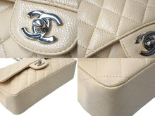 Load image into Gallery viewer, 極美品 CHANEL シャネル マトラッセ ダブルフラップ ショルダーバッグ 13番台 キャビアスキン ベージュ シルバー金具 中古 67149