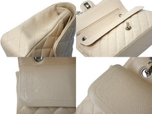 Load image into Gallery viewer, 極美品 CHANEL シャネル マトラッセ ダブルフラップ ショルダーバッグ 13番台 キャビアスキン ベージュ シルバー金具 中古 67149