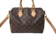 画像をギャラリービューアに読み込む, LOUIS VUITTON ルイ ヴィトン スピーディ バンドリエール25 ハンドバッグ M41113 モノグラム ブラウン 新型 美品 中古 67158