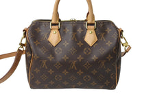 画像をギャラリービューアに読み込む, LOUIS VUITTON ルイ ヴィトン スピーディ バンドリエール25 ハンドバッグ M41113 モノグラム ブラウン 新型 美品 中古 67158