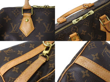 画像をギャラリービューアに読み込む, LOUIS VUITTON ルイ ヴィトン スピーディ バンドリエール25 ハンドバッグ M41113 モノグラム ブラウン 新型 美品 中古 67158