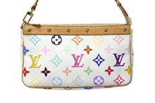 Load image into Gallery viewer, LOUIS VUITTON ルイ ヴィトン 村上隆 ポシェットアクセソワール ハンドバッグ M92649 マルチカラー ホワイト 美品 中古 67162