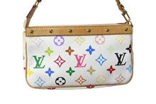 Load image into Gallery viewer, LOUIS VUITTON ルイ ヴィトン 村上隆 ポシェットアクセソワール ハンドバッグ M92649 マルチカラー ホワイト 美品 中古 67162