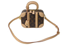 Load image into Gallery viewer, LOUIS VUITTON ルイヴィトン モノグラム ヴァリゼットPM M44581 ショルダーバッグ トランク ブラウン ゴールド金具 良品 中古 67163