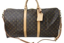 Load image into Gallery viewer, 極美品 LOUIS VUITTON ルイヴィトン キーポル55 ボストンバッグ M41414 MB1026 モノグラム ブラウン ゴールド金具 中古 67175