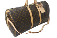 Load image into Gallery viewer, 極美品 LOUIS VUITTON ルイヴィトン キーポル55 ボストンバッグ M41414 MB1026 モノグラム ブラウン ゴールド金具 中古 67175