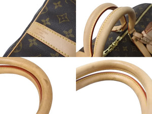 極美品 LOUIS VUITTON ルイヴィトン キーポル55 ボストンバッグ M41414 MB1026 モノグラム ブラウン ゴールド金具 中古 67175