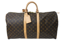 Load image into Gallery viewer, 極美品 LOUIS VUITTON ルイヴィトン キーポル55 ボストンバッグ M41414 MB1026 モノグラム ブラウン ゴールド金具 中古 67187