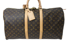 Load image into Gallery viewer, 極美品 LOUIS VUITTON ルイヴィトン キーポル55 ボストンバッグ M41414 MB1026 モノグラム ブラウン ゴールド金具 中古 67187