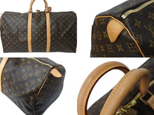 Load image into Gallery viewer, 極美品 LOUIS VUITTON ルイヴィトン キーポル55 ボストンバッグ M41414 MB1026 モノグラム ブラウン ゴールド金具 中古 67187