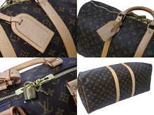 Load image into Gallery viewer, 極美品 LOUIS VUITTON ルイヴィトン キーポル55 ボストンバッグ M41414 MB1026 モノグラム ブラウン ゴールド金具 中古 67187