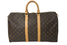 Load image into Gallery viewer, LOUIS VUITTON ルイヴィトン キーポル45 ボストンバッグ M41428 SP0917 モノグラム ブラウン ゴールド金具 美品 中古 67188