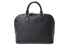 画像をギャラリービューアに読み込む, LOUIS VUITTON ルイヴィトン ハンドバッグ バッグ エピ アルマ PM M52142 カーフ ブラック ゴールド金具 美品 中古 67189