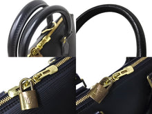 画像をギャラリービューアに読み込む, LOUIS VUITTON ルイヴィトン ハンドバッグ バッグ エピ アルマ PM M52142 カーフ ブラック ゴールド金具 美品 中古 67189