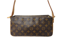 画像をギャラリービューアに読み込む, LOUIS VUITTON ルイ ヴィトン モノグラム ヴィバシテMM ワンショルダーバッグ PVCコーティング M51164 ブラウン ゴールド金具 美品 中古 67191