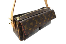 画像をギャラリービューアに読み込む, LOUIS VUITTON ルイ ヴィトン モノグラム ヴィバシテMM ワンショルダーバッグ PVCコーティング M51164 ブラウン ゴールド金具 美品 中古 67191