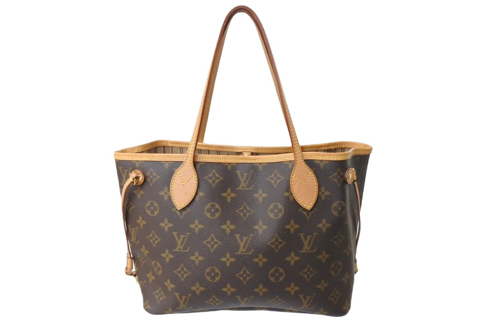 LOUIS VUITTON ルイヴィトン モノグラム ネヴァーフルPM トートバッグ ブラウン M41245 ロゴ ゴールド金具 美品 中古  67205 – Casanova Vintage