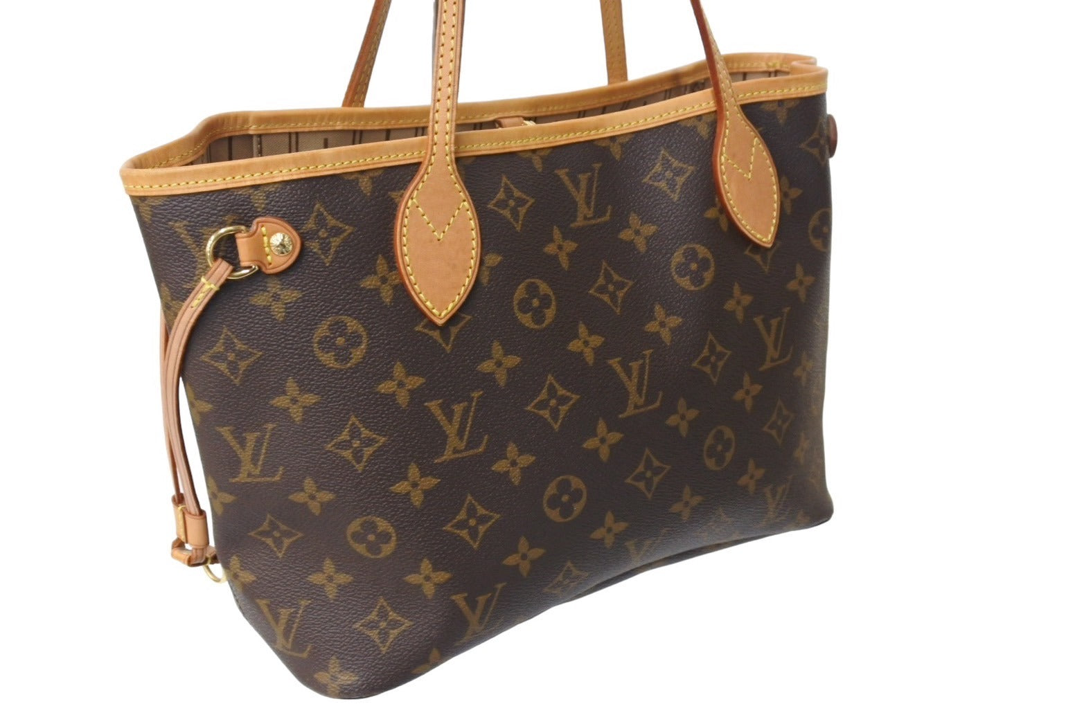 LOUIS VUITTON ルイヴィトン モノグラム ネヴァーフルPM トートバッグ ブラウン M41245 ロゴ ゴールド金具 美品 中古  67205 – Casanova Vintage