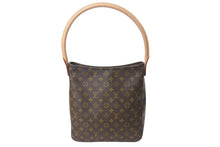 Load image into Gallery viewer, 極美品 LouisVuitton ルイヴィトン ルーピングGM ハンドバッグ モノグラム M51145 MI0070 ブラウン ゴールド金具 中古 67209