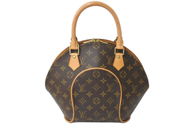 極美品 LOUIS VUITTON ルイヴィトン ハンドバッグ M51127 エリプスPM モノグラムキャンバス ブラウン ゴールド金具 中古 67212