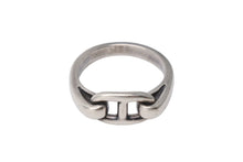 Load image into Gallery viewer, HERMES エルメス シェーヌダンクル リング 指輪 サイズ11号 重量4g シルバ−925 ヴィンテージ 51 925刻印 美品 中古 67224