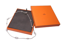 Load image into Gallery viewer, HERMES エルメス シェーヌダンクル ロング ネックレス ファランドール 10ポイントチャーム 20C049831 Ag925 70g 美品 中古 67230