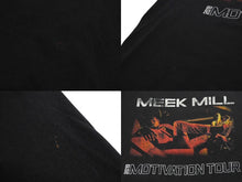 画像をギャラリービューアに読み込む, MEEK MILL ミークミル 2019 MOTIVATION TOUR 半袖Tシャツ ツアー ブラック コットン プリント HIPHOP 良品 中古 67239