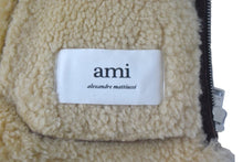 画像をギャラリービューアに読み込む, Ami Paris アミ パリス クロップドムートンジャケット B-3 ターキー製 羊革 ブラウン シルバー金具 美品 中古 67244