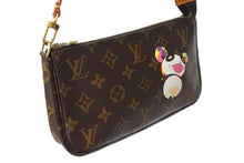 Load image into Gallery viewer, LOUIS VUITTON ルイヴィトン ポシェット アクセソワール 村上隆 M51981 パンダ モノグラム ゴールド金具 美品 中古 67282