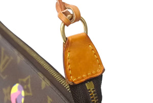 LOUIS VUITTON ルイヴィトン ポシェット アクセソワール 村上隆 M51981 パンダ モノグラム ゴールド金具 美品 中古 67282