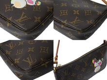 Load image into Gallery viewer, LOUIS VUITTON ルイヴィトン ポシェット アクセソワール 村上隆 M51981 パンダ モノグラム ゴールド金具 美品 中古 67282