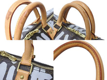 画像をギャラリービューアに読み込む, LOUIS VUITTON ルイ ヴィトン モノグラムグラフィティ キーポル50 ボストンバッグ M92197 ブラウン ホワイト 美品 中古 67283