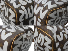 画像をギャラリービューアに読み込む, LOUIS VUITTON ルイ ヴィトン モノグラムグラフィティ キーポル50 ボストンバッグ M92197 ブラウン ホワイト 美品 中古 67283