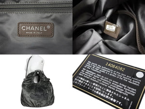 CHANEL シャネル 2WAYハンドバッグ もこもこ ココマーク 14番台 2010年 フェイクファー カーキ シルバー金具 美品 中古 67286