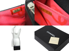 Load image into Gallery viewer, CHANEL シャネル カンボンライン A46646 チェーンウォレット ショルダー 16番台 2012年 ブラック シルバー金具 美品 中古 67288