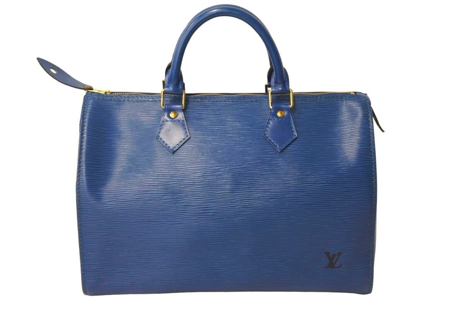 LOUIS VUITTON ルイヴィトン スピーディ30 エピ ミニボストンバッグ M43005 PVC レザー ブルー ゴールド金具 美品 中古  67295 – Casanova Vintage